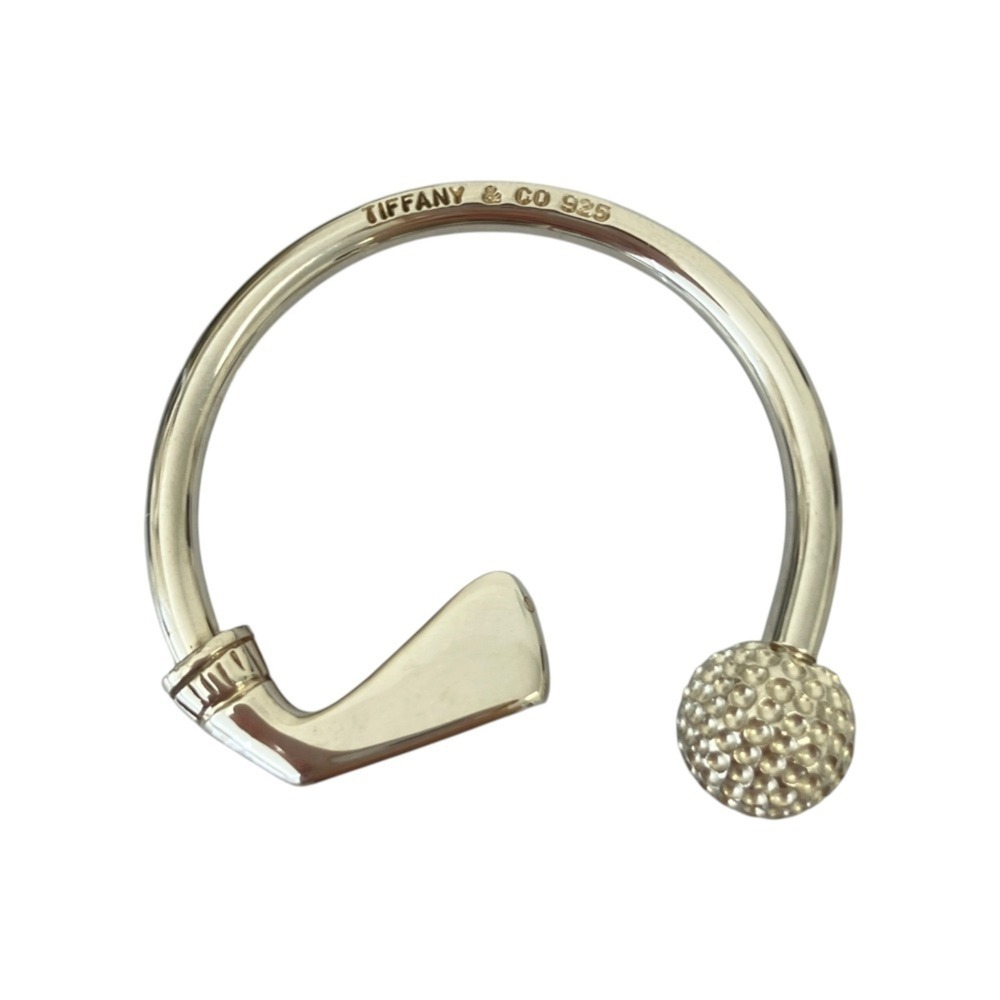 TIFFANY&Co. Tiffany & Co. SV925 Golf Ball Motif Keyring, Silver, Men's Women's